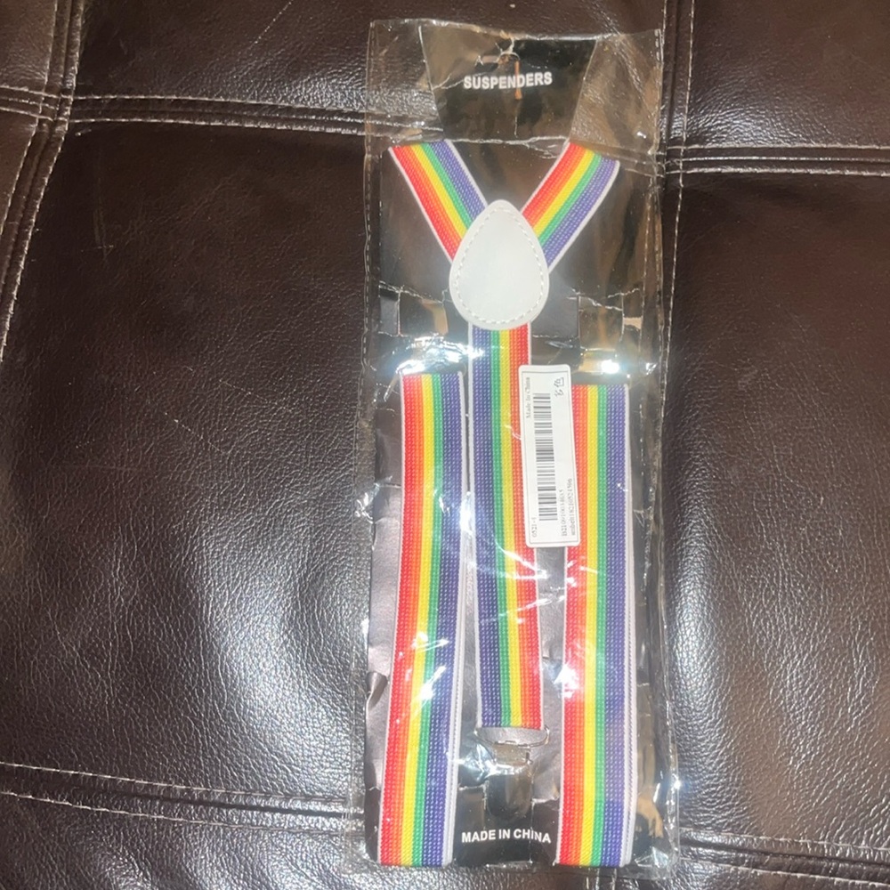 Brand New Rainbow Suspenders